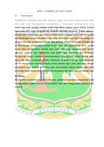 EKSTRAK DAUN PAKU SISIK NAGA (Drymoglossum piloselloides L.) SEBAGAI